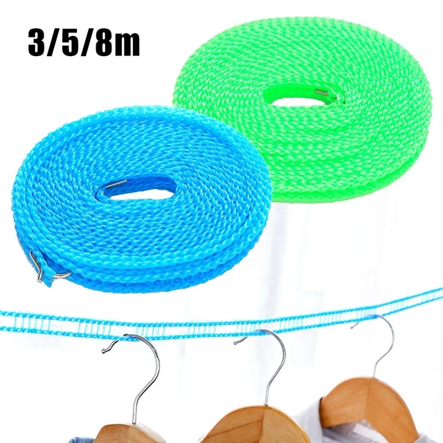 Abbigliamento Corda Asciugatrice 3/5/8 m Accessori Abiti da Campeggio Blu/verde