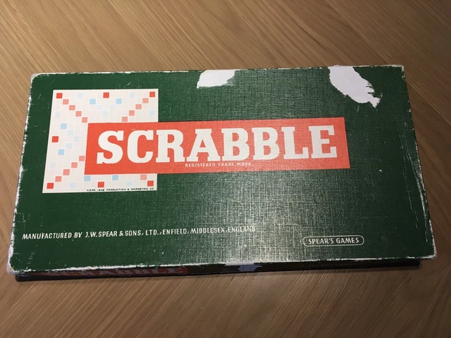 JEU SCRABBLE 1955 Jeu de société classique original jeu de lance