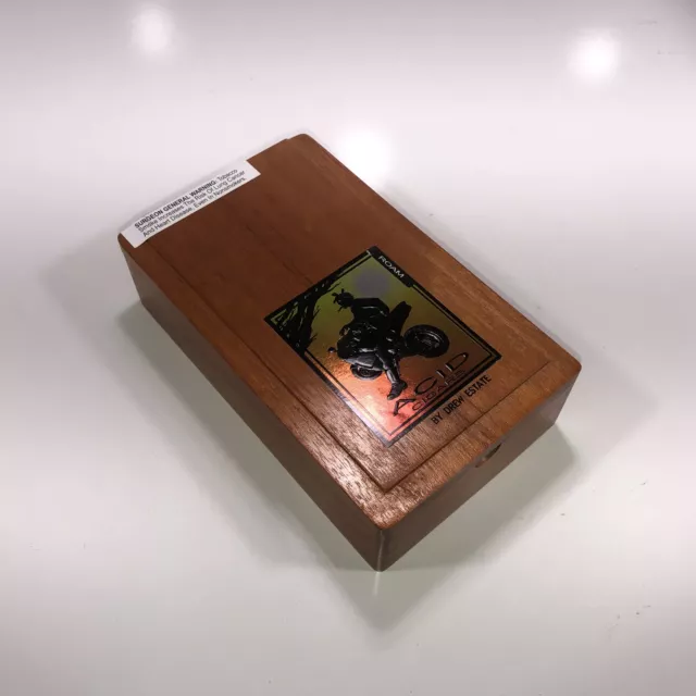 Acid Roam Empty Wooden Cigar Box 5.5x9x2.5