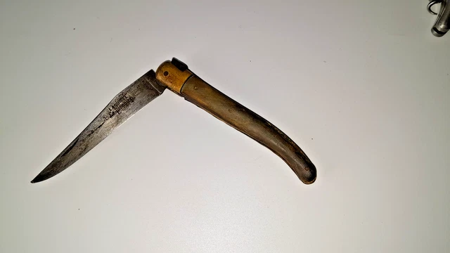 Ancien service à découper indien: couteau et fourchette - Antiquités
