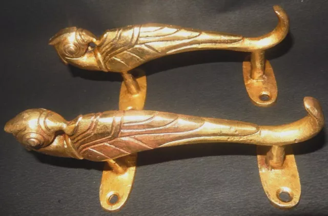 Parrot Shape Antique Vintage Finish Handmade Brass Door Pull Handles Home Decor