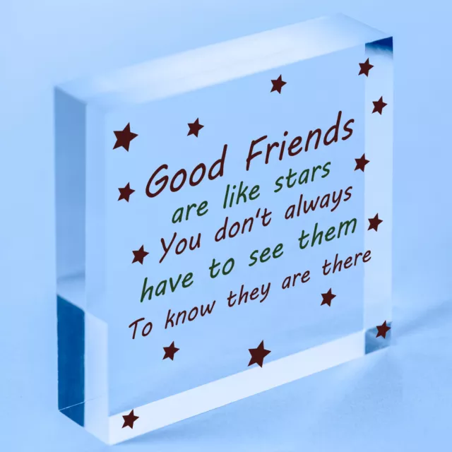 Good Friends Are Like Stars Plakette bester Freund Geburtstag Weihnachtsgeschenk Danke