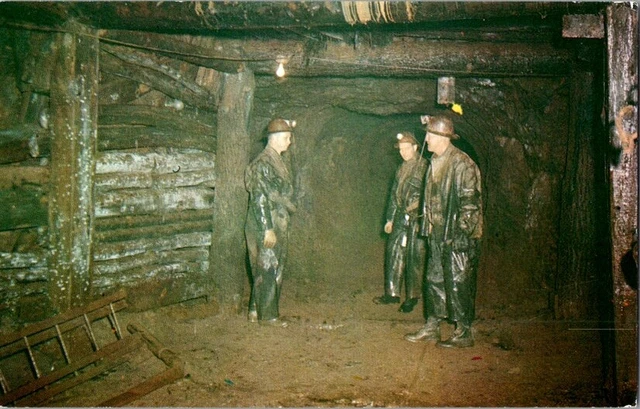 Vintage Postcard Crystal Falls Iron Mine Tours Crystal Falls MI Michigan   H-608