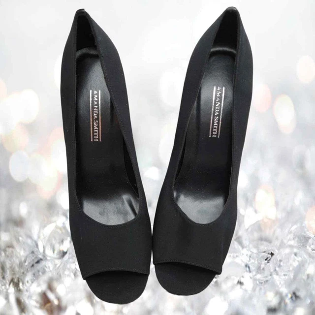 👠 Amanda Smith Open Toe High Heel Shoes Size 8M