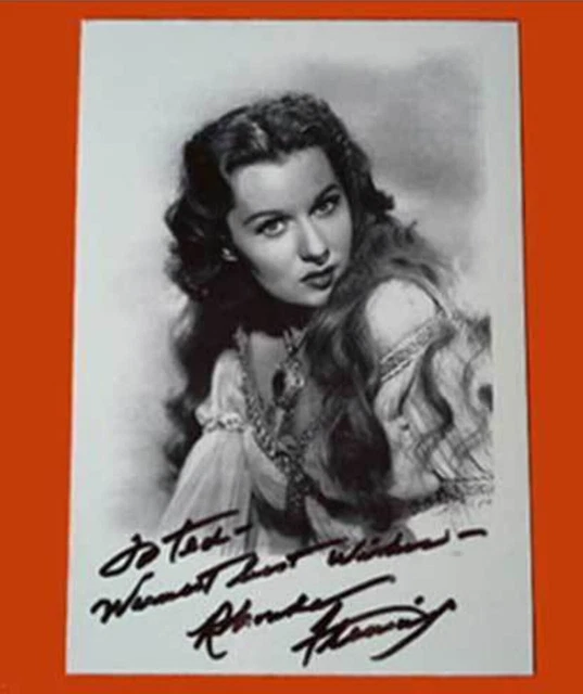 Autographe Dédicace ORIGINAL de l'Actrice MICHÈLE MORGAN sur Photo