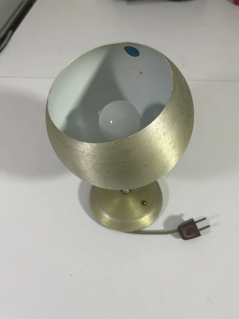 VINTAGE 50s Mid Century Modern REMCRAFT BALL, GLOBE DESK LAMP LIGHT 1958