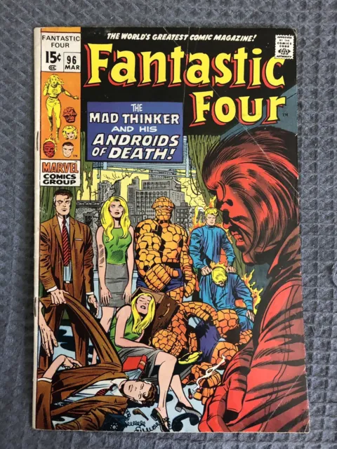 Fantastic Four #96 - March 1970 - Lower Mid-Grade - Silver Age Marvel Comics