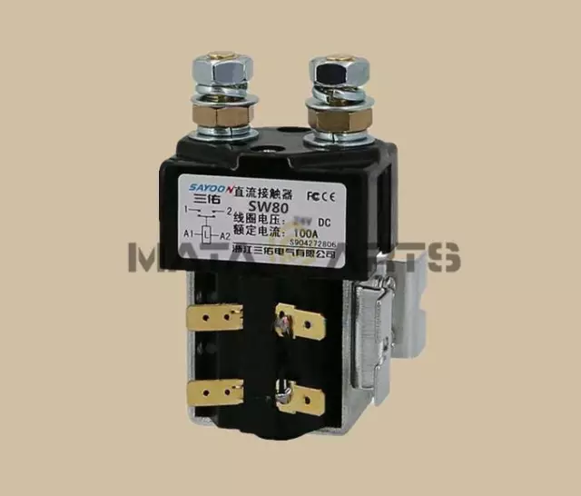 SW80B DC Contactor Component Solenoid 60V 100A For Controller Forklift