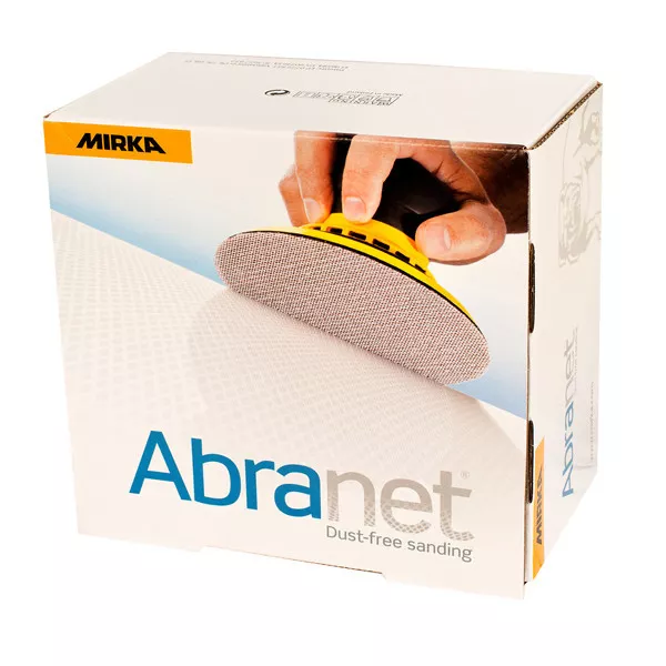 MIRKA Abranet 150mm dust-free net abrasive sanding pads (pack of 10 discs)
