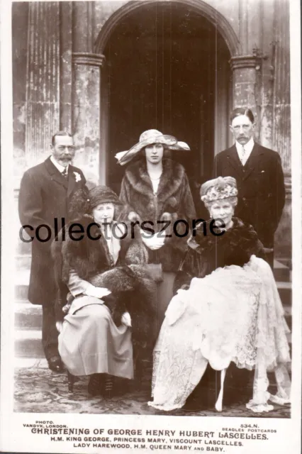 1923 Royal Christening George Henry Hubert Lascelles Real Photo postcard Beagles