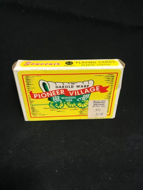 Vintage Souvenir Playing Cards from Harold Warp's Pioneer Village - Sealed Pack