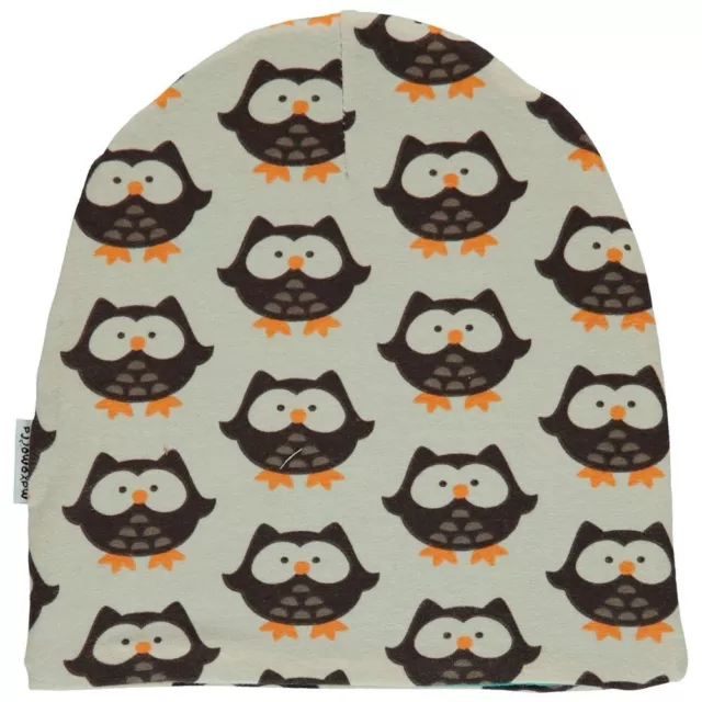 *NEW* Maxomorra - Owl Hat Organic Cotton Winter Hat - size 6 months