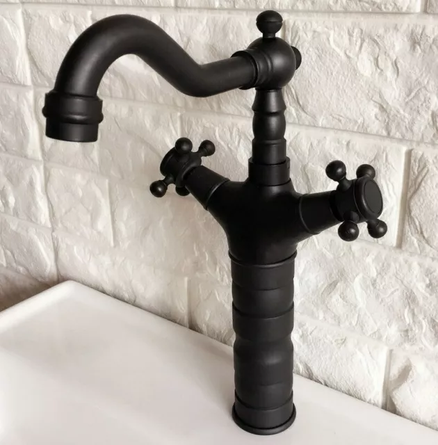 Oil Rubbed Brass Swivel Bathroom & Kitchen Faucet Basin Vessel Mixer Sink Tap