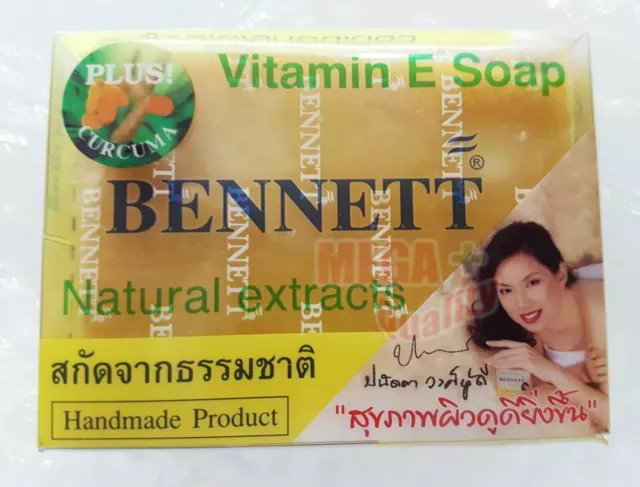 Vitamin E Soap BENNETT Natural Extracts PLUS CURCUMA Smooth Skin In 2 Weeks 130g