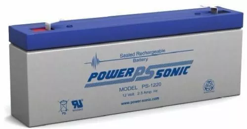 Power-Sonic PS-1220 Battery - 12V 2.5AH AGM SLA w/1 Year Warranty