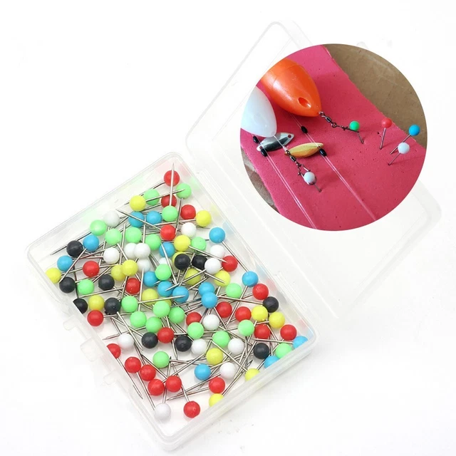 Lot De 100 Épingles De Rechange Pour Ligne De Pêche - 11x4mm, Multicolores, Légères, Polyvalentes (pour Carpe Et Montages)