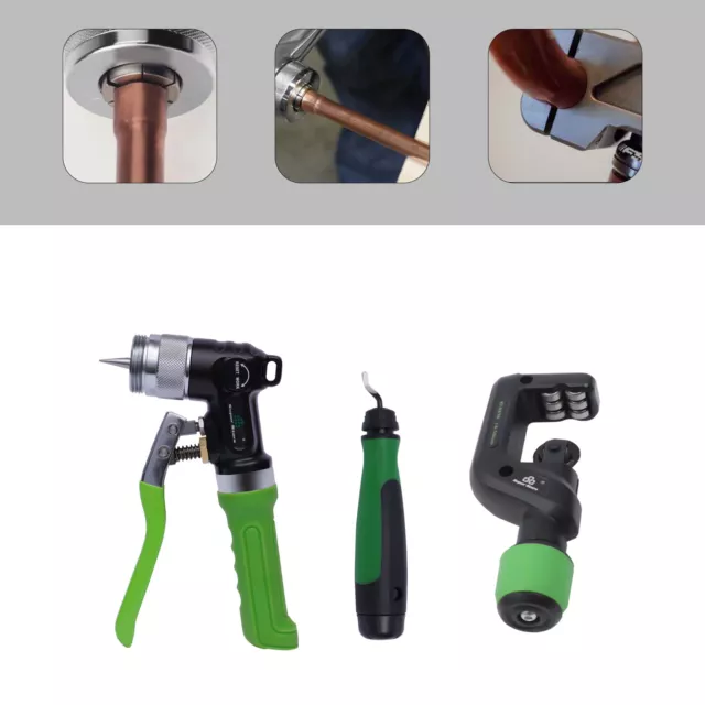 Hydraulic Tube Expander Compact Swaging Tool Kit with Tube Cutter,Deburring Tool