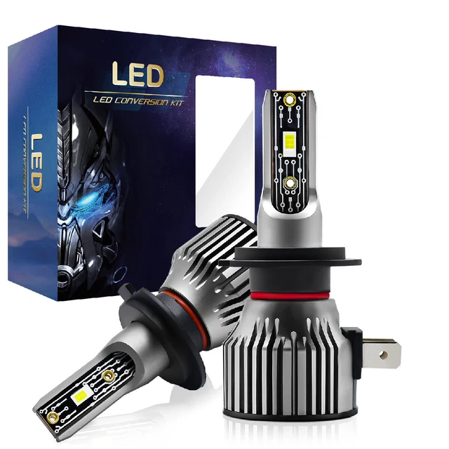 Car LED Lights Headlight Fog Lamp Spotlight Front Headlamp Accessories Aluminum