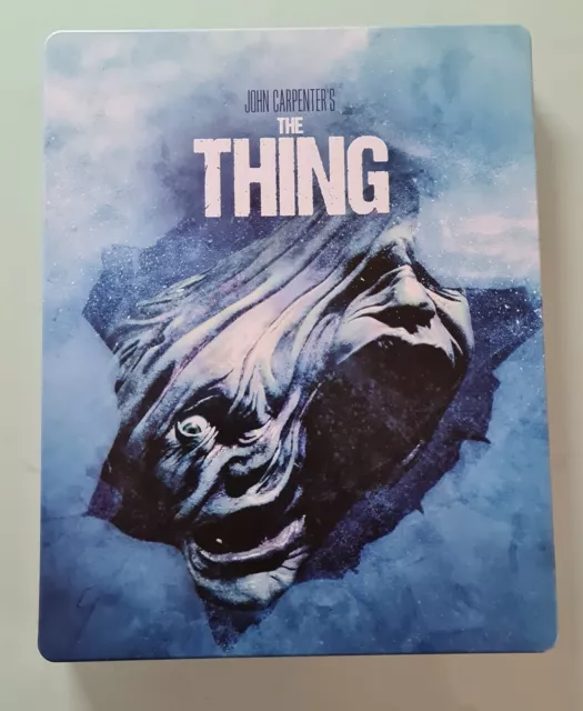 Steelbook The Thing 4K Ultra Hd + Blu Ray 2D + Bonus Kurt Russell-John Carpenter