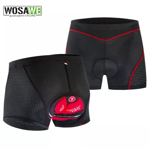 WOSAWE Cycling Shorts Bike Underwear Women 3D Gel Padded Breathable  Underpants