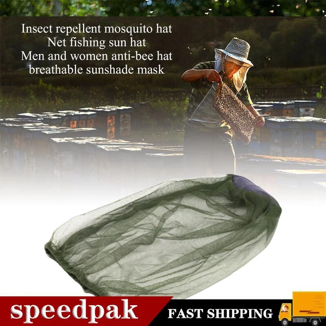 Männer Frauen Moskito Kopf Gesicht Netz Hut Outdoor Schutzs Hidden Cap W3Q 8I9E