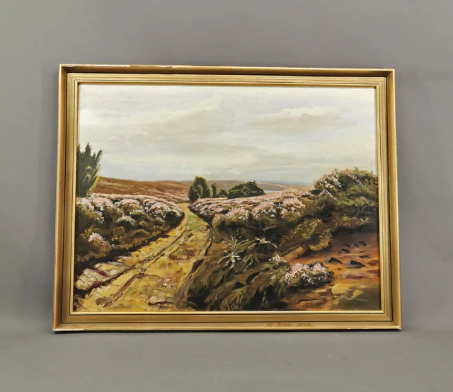 8860021 Pintura Al Óleo Firmado Sternbeck Lüneburg Heide Por Carl Cowen Pantalla
