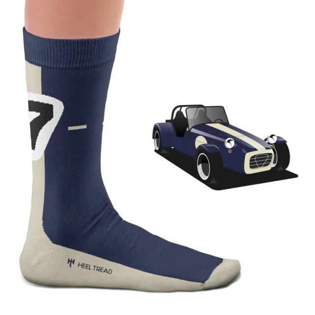 HEEL TREAD Socken im Design "Seven" - Gr. 41-46 - Race Car Oldtimer Auto Tuning