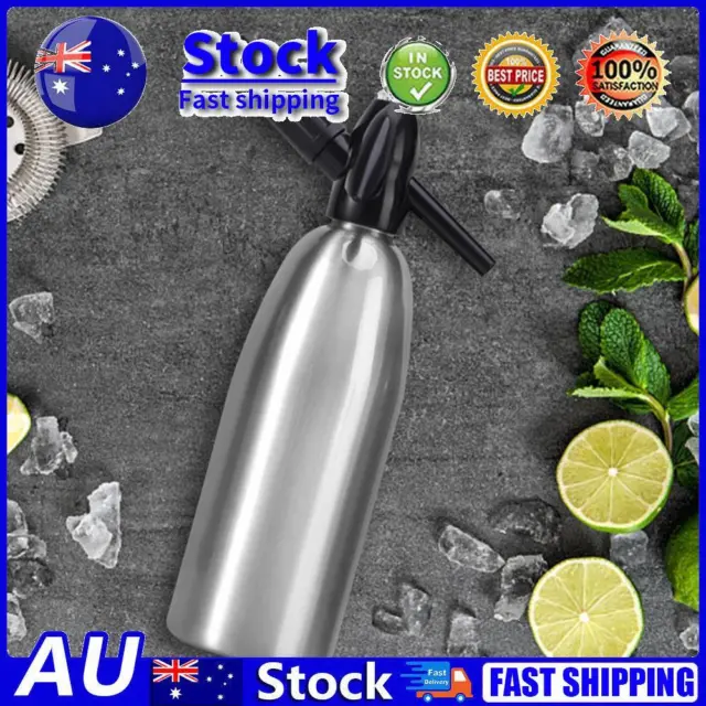 Soda Water Maker Multifunction Soda Siphon Bottle Aluminum for Home Bar Club AU