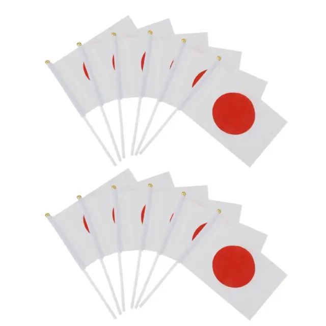 Japan Handschwenkende Flaggen Japanische Nationalflagge 20,3 x 12,7 cm mit