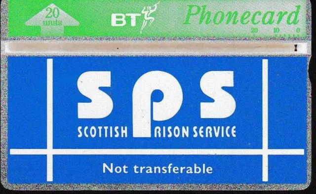 Telephone Card BT British Telecom Scottish Prison Service, Free Post!