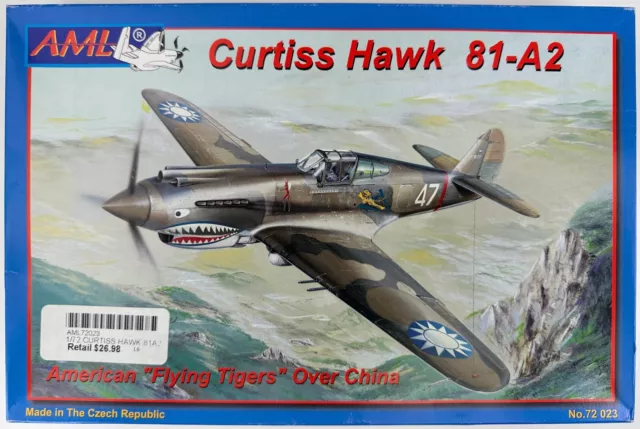 Curtiss H81-A2 American Flying Tigers 1:72 AML 72 023 Model Kit NEW Open Box