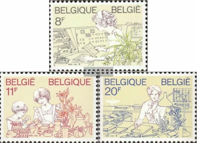 Belgien 2138-2140 (kompl.Ausg.) postfrisch 1983 Frauen