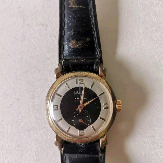 BELLE MONTRE ANCIENNE mécanique homme sans marque chromée - bracelet BELLE MONTRE ANCIENNE mécanique homme sans marque chromée - bracelet