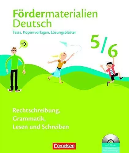 Fördermaterialien Deutsch: 5./6. Schuljahr - Tests, Kopiervorlagen mit CD-ROM