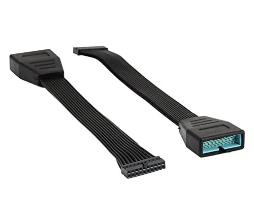 Small Mini USB 3.0 19/20 Pin Internal Extension Header Adapter Cable for Moth...