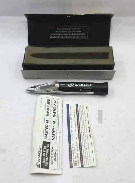 Atago Manuel MASTER-M Main Tenu Réfractomètre Brix 0.0-33.0% Métal Papier $