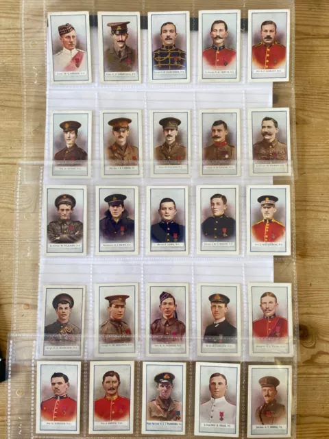 GALLAHER VICTORIA CROSS HEROES 1st SERIES FULL SET OF 25