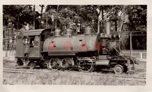 3B638 Rp 1938 California Western Railroad 262 Loco #12 Ft Bragg