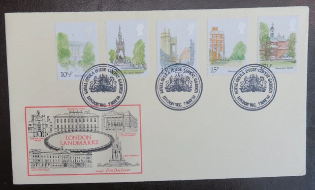 1980 Philart Red Fdc - Francobolli Londra Landmarks - Royal Opera House Londra Wc
