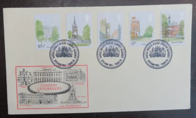 1980 Philart Red Fdc - London Landmarks Stamps - Royal Opera House London Wc