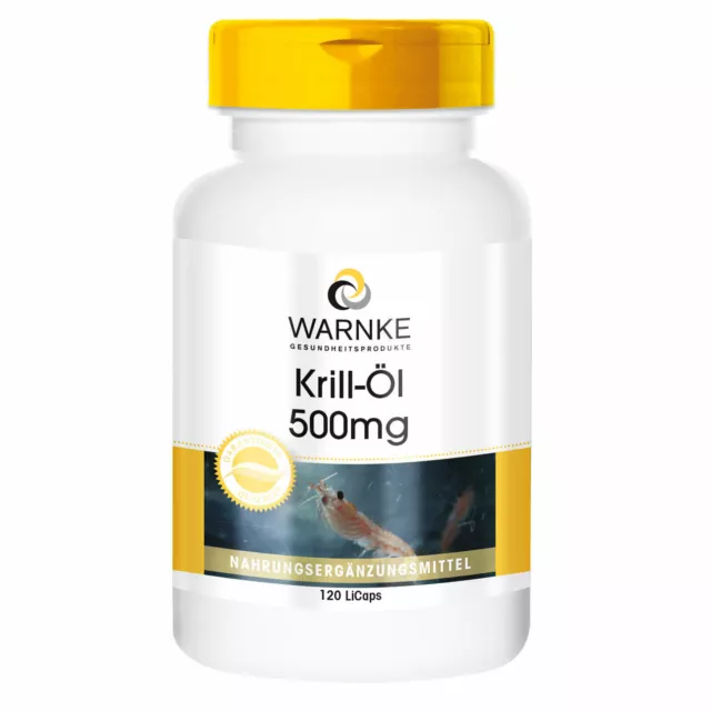 Olio di krill 500 mg - 120 capsule Acidi grassi Omega-3 astaxantina,...