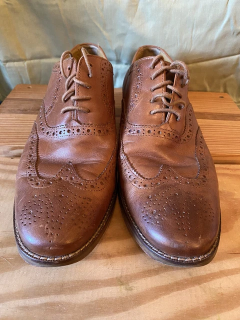 COLE HAAN CAMBRIDGE Size 12 Brown Leather Wingtip Oxfords 