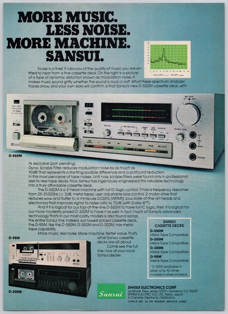 Platine stereo cassette deck sansui d95m - Photo, audio & vidéo