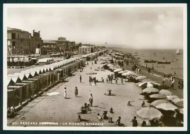 Pescara città Spiaggia Foto FG cartolina MZ4984