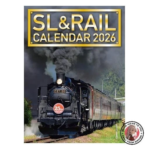 NEW 2026 STEAM Locomotive Rail Calendar Kotsu Shimbunsha Calendar new-2026-steam-locomotive-rail-calendar-kotsu-shimbunsha-calendar