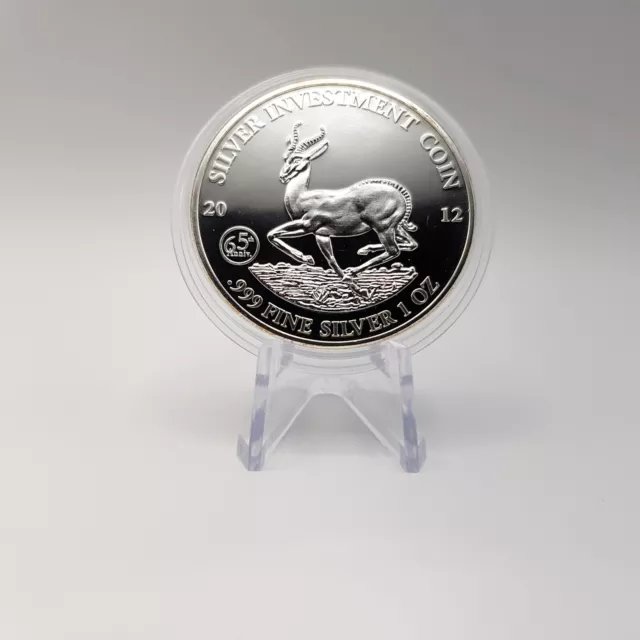 Gabun 2012 Springbock 1 Oz Silber Unze Ag .999 Stgl.