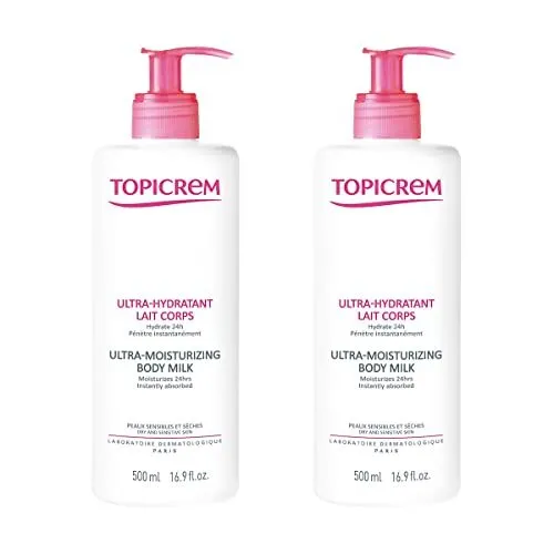 Topicrem - Ultra Hydratant Lait Corps - Hydrate 48h, Relipide, Protège la Peau &