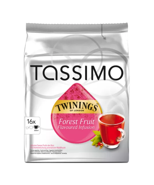 Tassimo Twinings Fruit Of Forest Tea 2 Packs 32 T-Discs