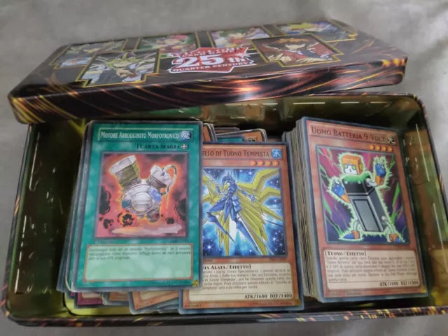 Lotto Box Idea Regalo Yu-Gi-Oh Yu Gi Oh Yugioh  190 Carte + Tin Box