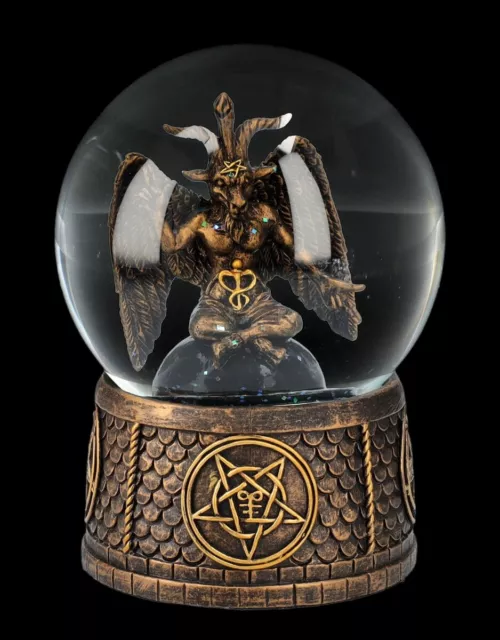 Bola de Nieve Con Baphomet - Diablo Demonio Magia Ritual Altar Decoración